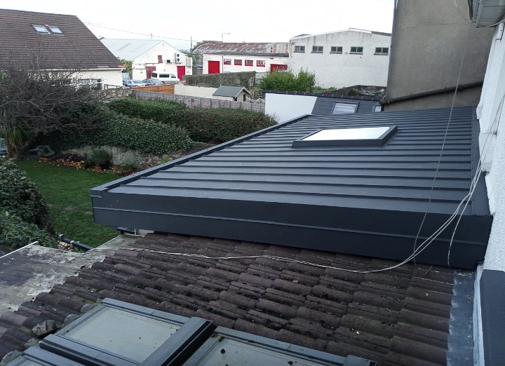 Rear Extension Low Pitch Roof Standing Seam Metal Roof Metal Roofs